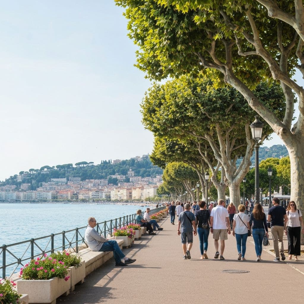 Vue de Nice et la Promenade des Anglais